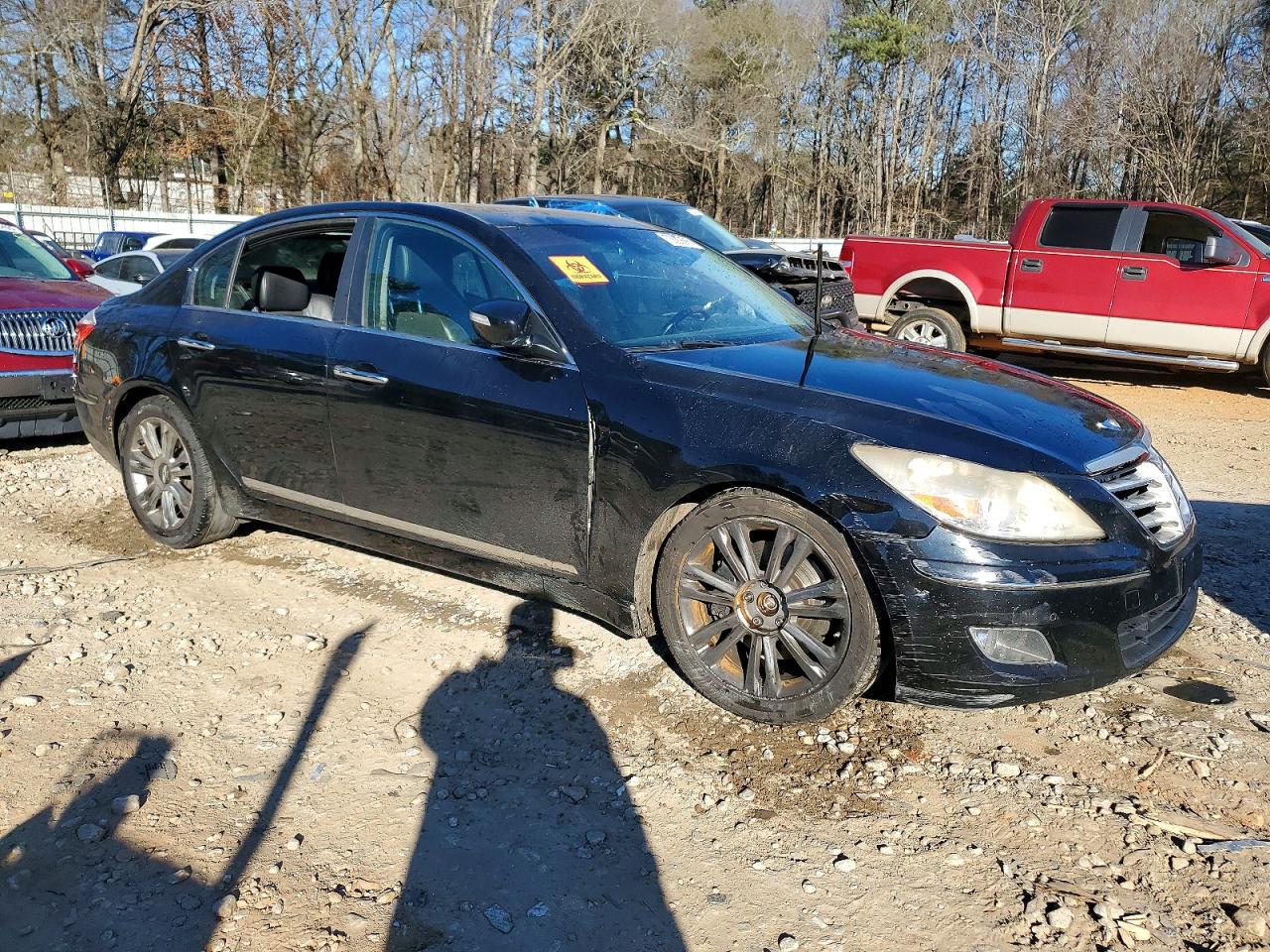 2009 Hyundai Genesis 4.6l V8 Black vin: KMHGC46F29U063417