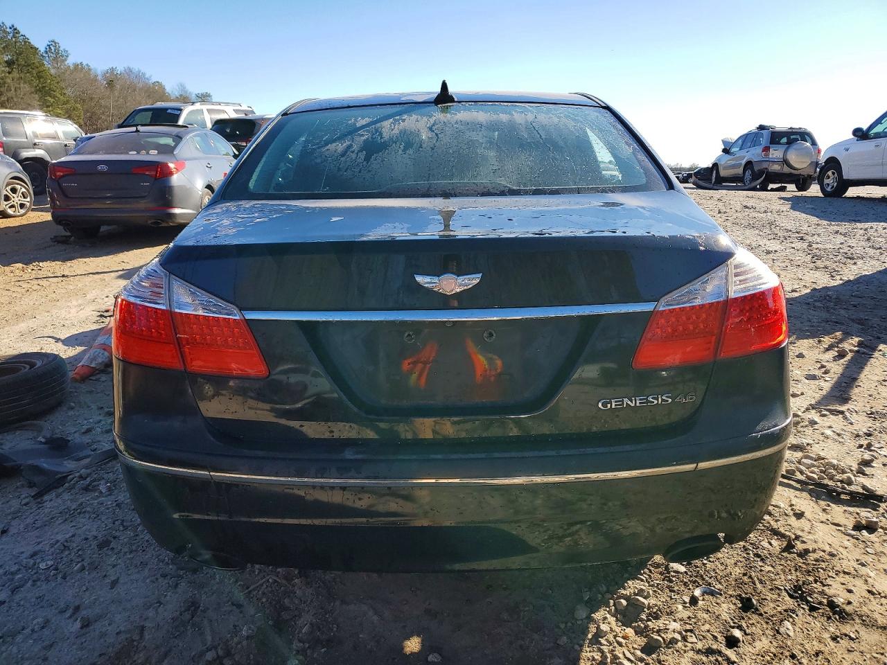 2009 Hyundai Genesis 4.6l V8 Black vin: KMHGC46F29U063417
