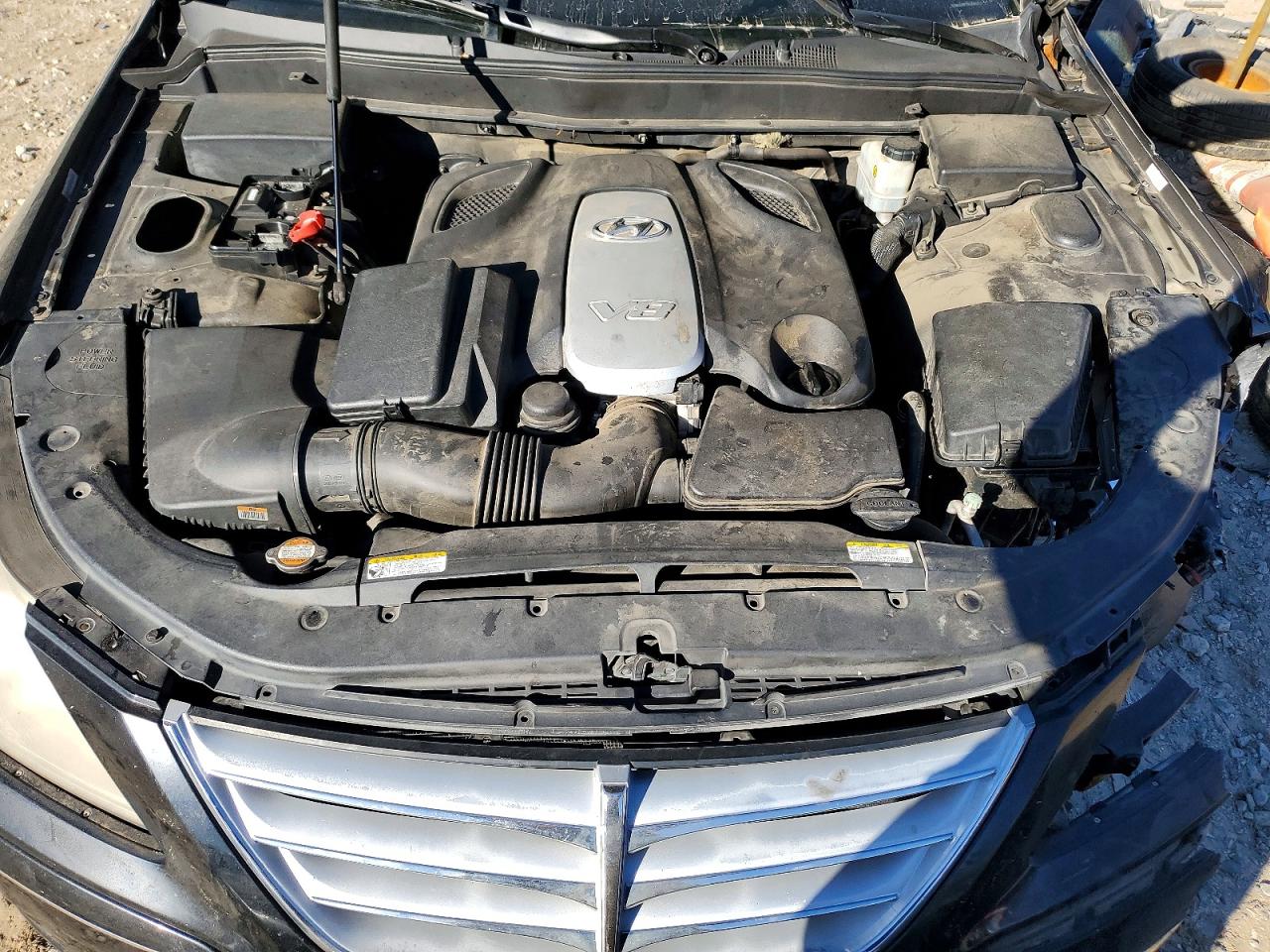 2009 Hyundai Genesis 4.6l V8 Black vin: KMHGC46F29U063417