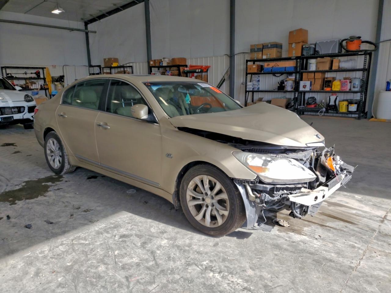 2009 Hyundai Genesis 4.6l Gold vin: KMHGC46F49U069445