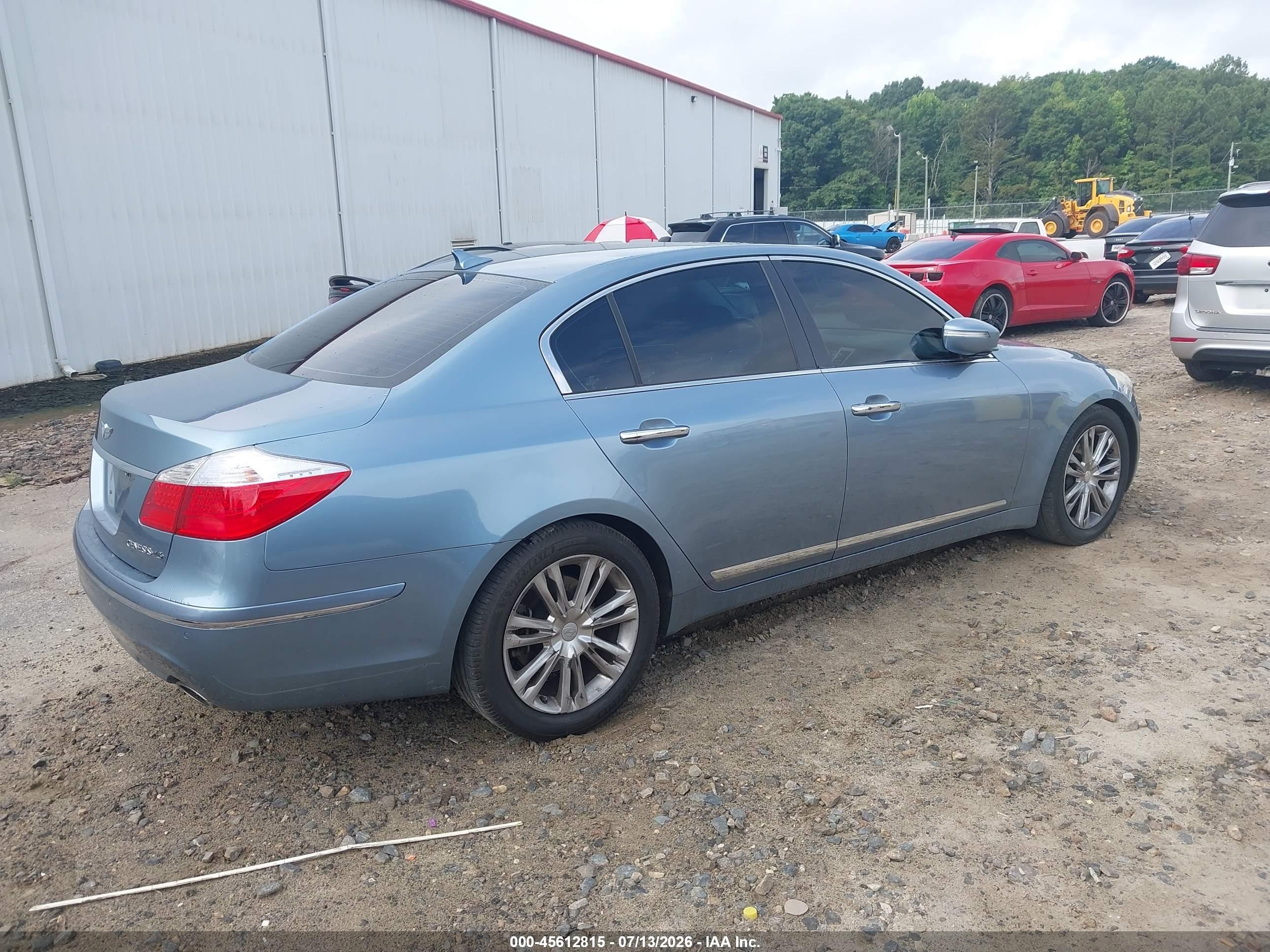 2009 Hyundai Genesis 4.6 Light Blue vin: KMHGC46F59U058521
