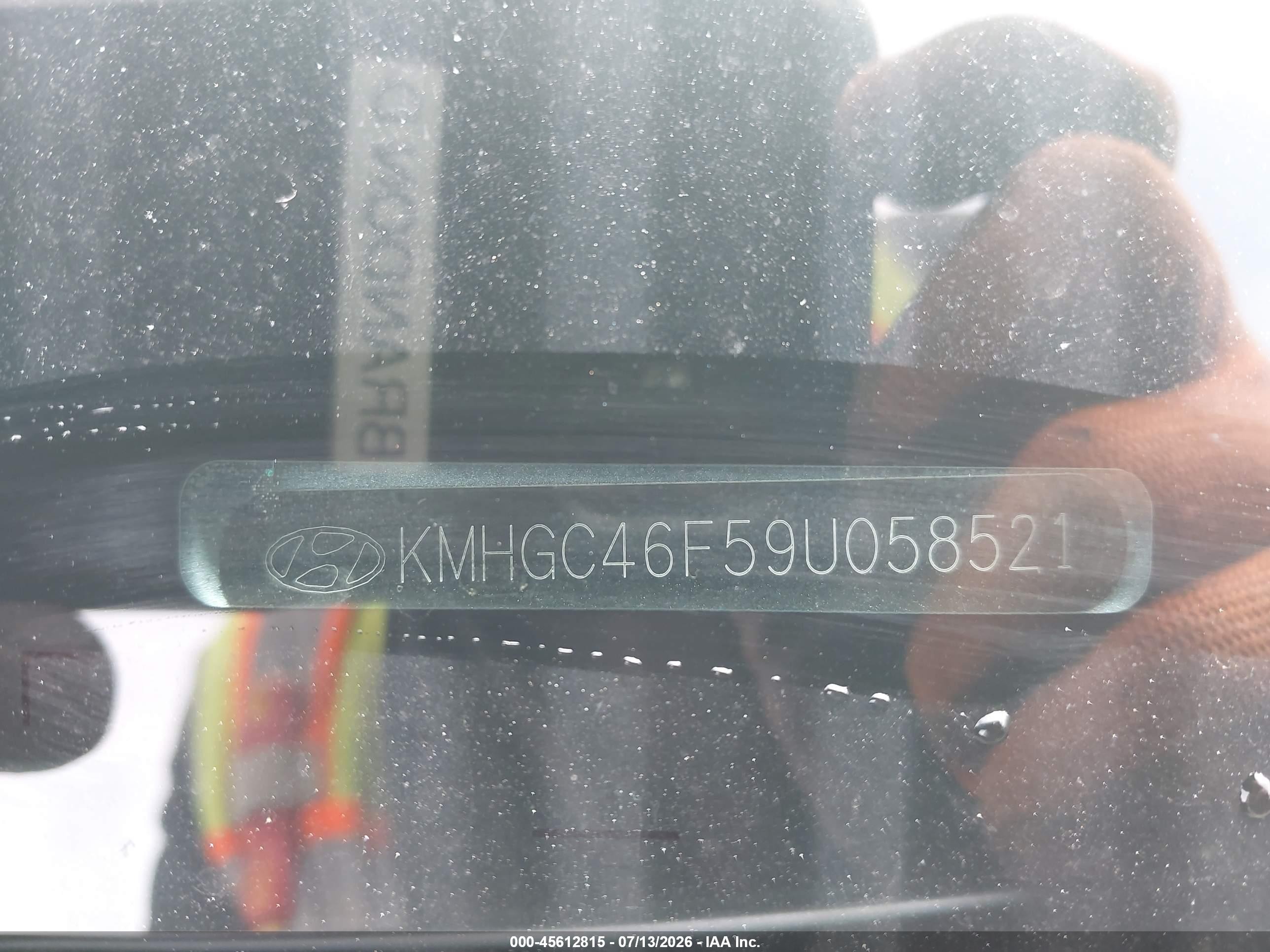 2009 Hyundai Genesis 4.6 Light Blue vin: KMHGC46F59U058521
