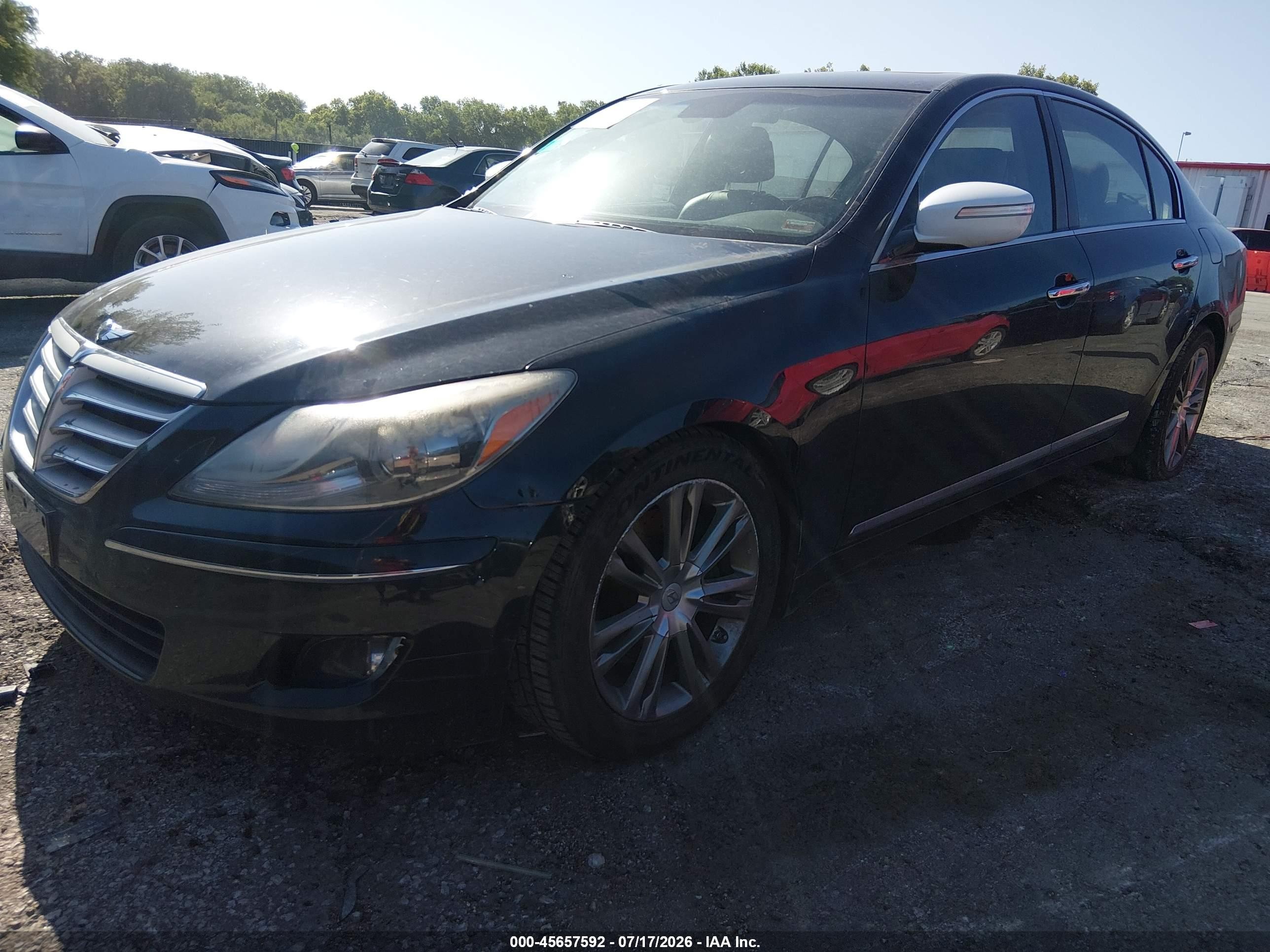 2009 Hyundai Genesis 4.6 Черный vin: KMHGC46F69U041579