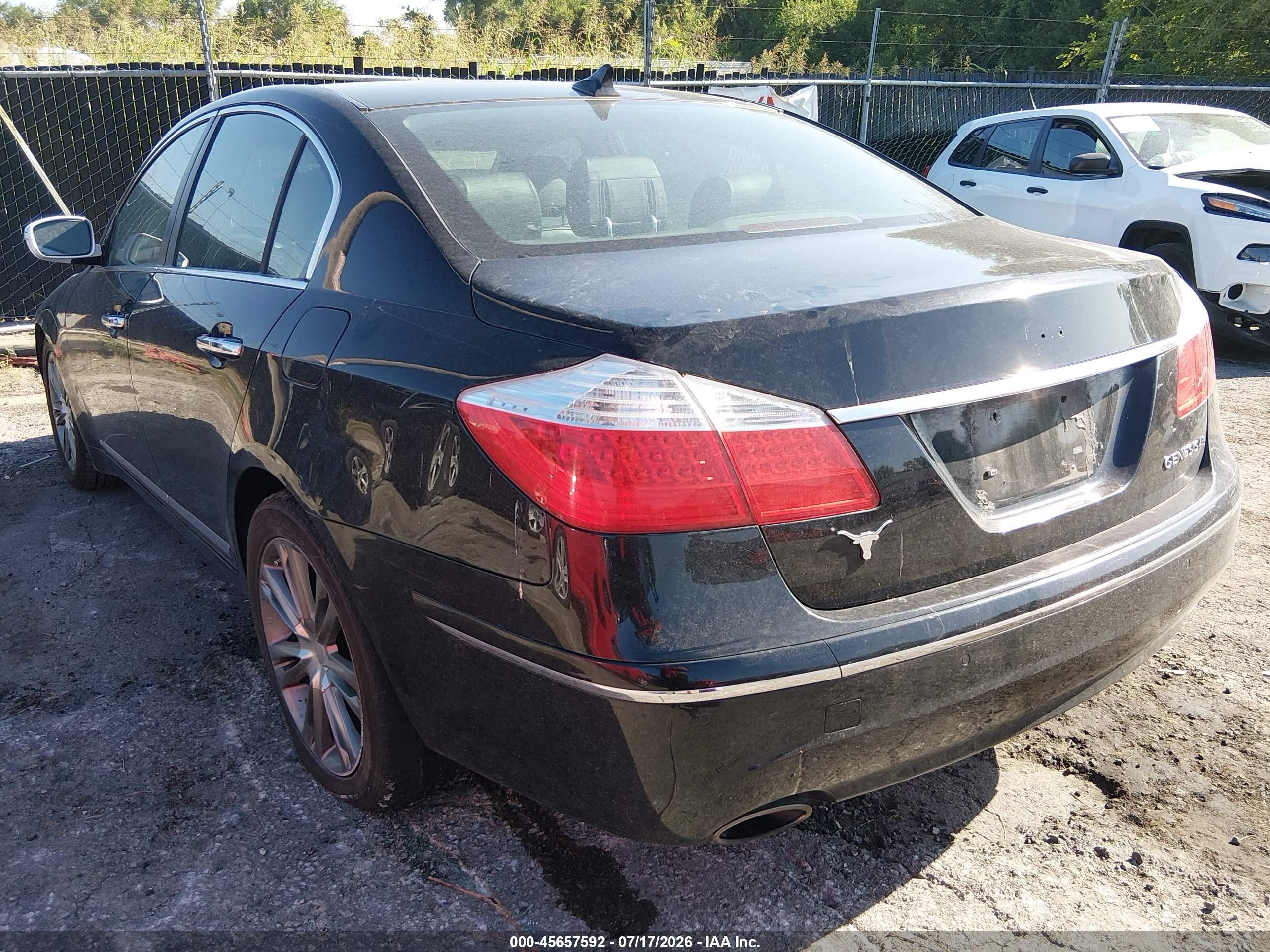 2009 Hyundai Genesis 4.6 Черный vin: KMHGC46F69U041579