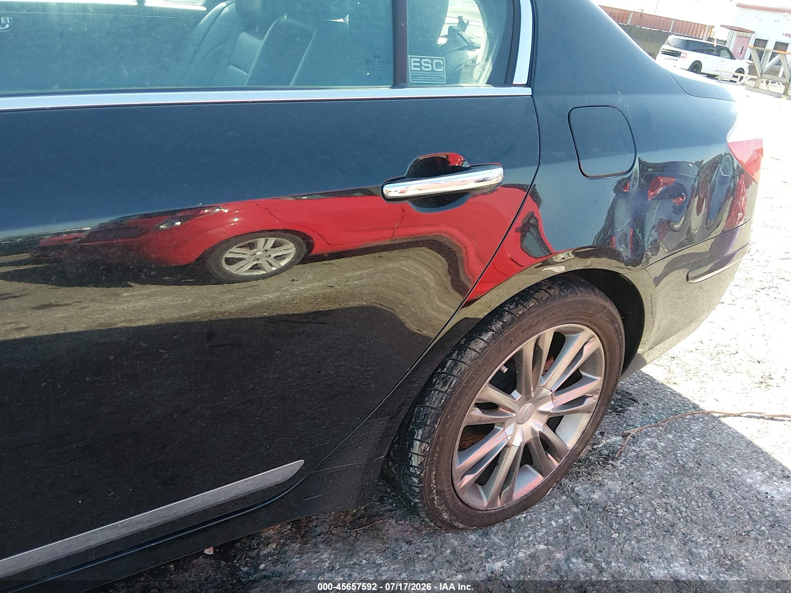 2009 Hyundai Genesis 4.6 Черный vin: KMHGC46F69U041579