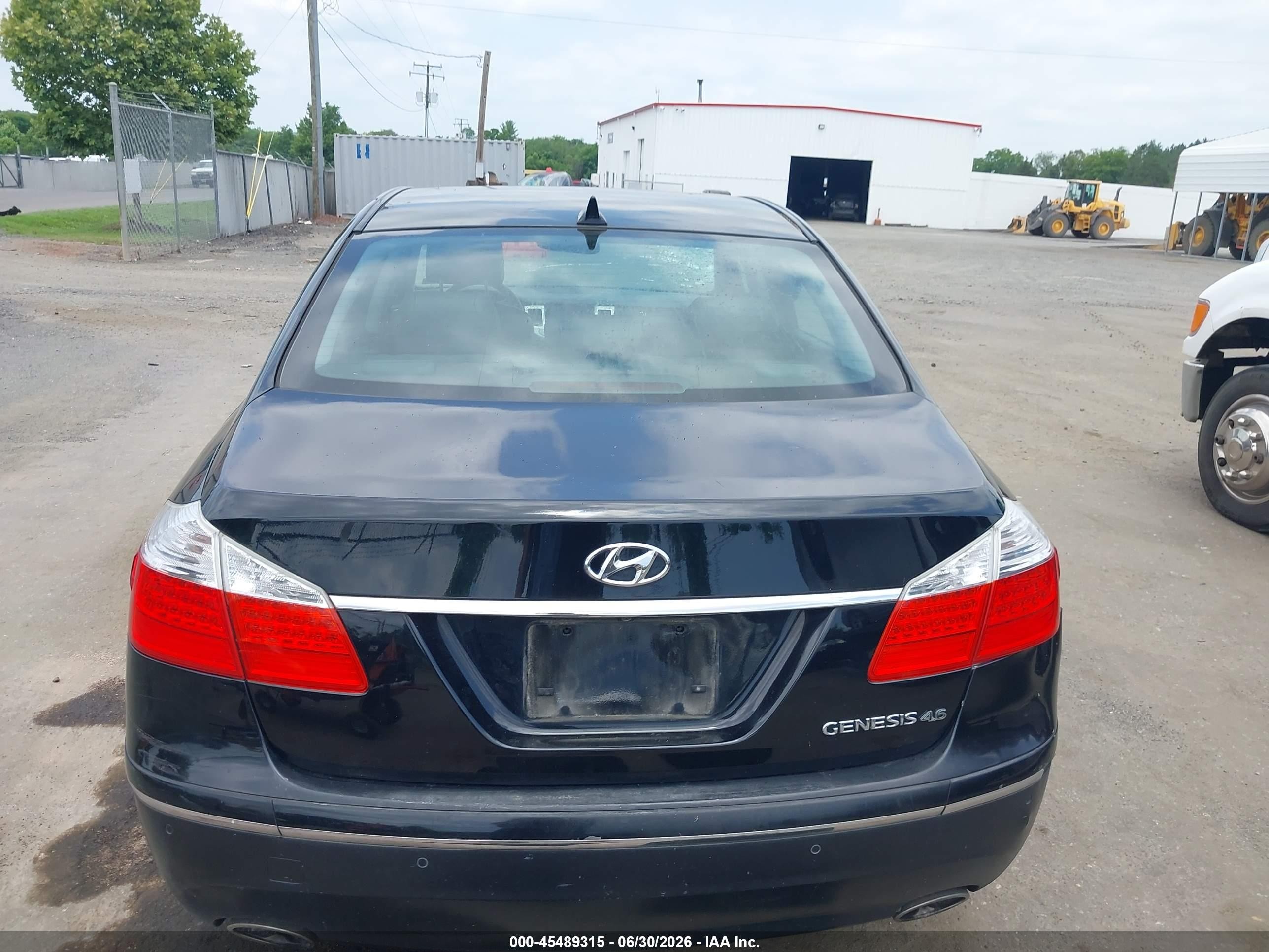 2009 Hyundai Genesis 4.6 Черный vin: KMHGC46F79U050677