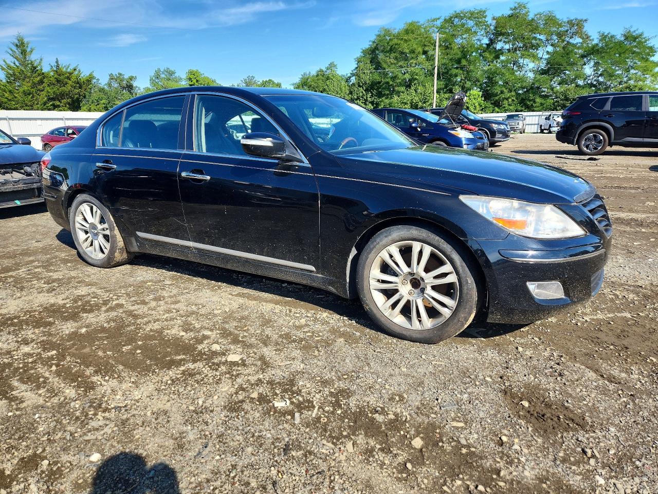 2009 Hyundai Genesis 4.6l Black vin: KMHGC46F99U068176