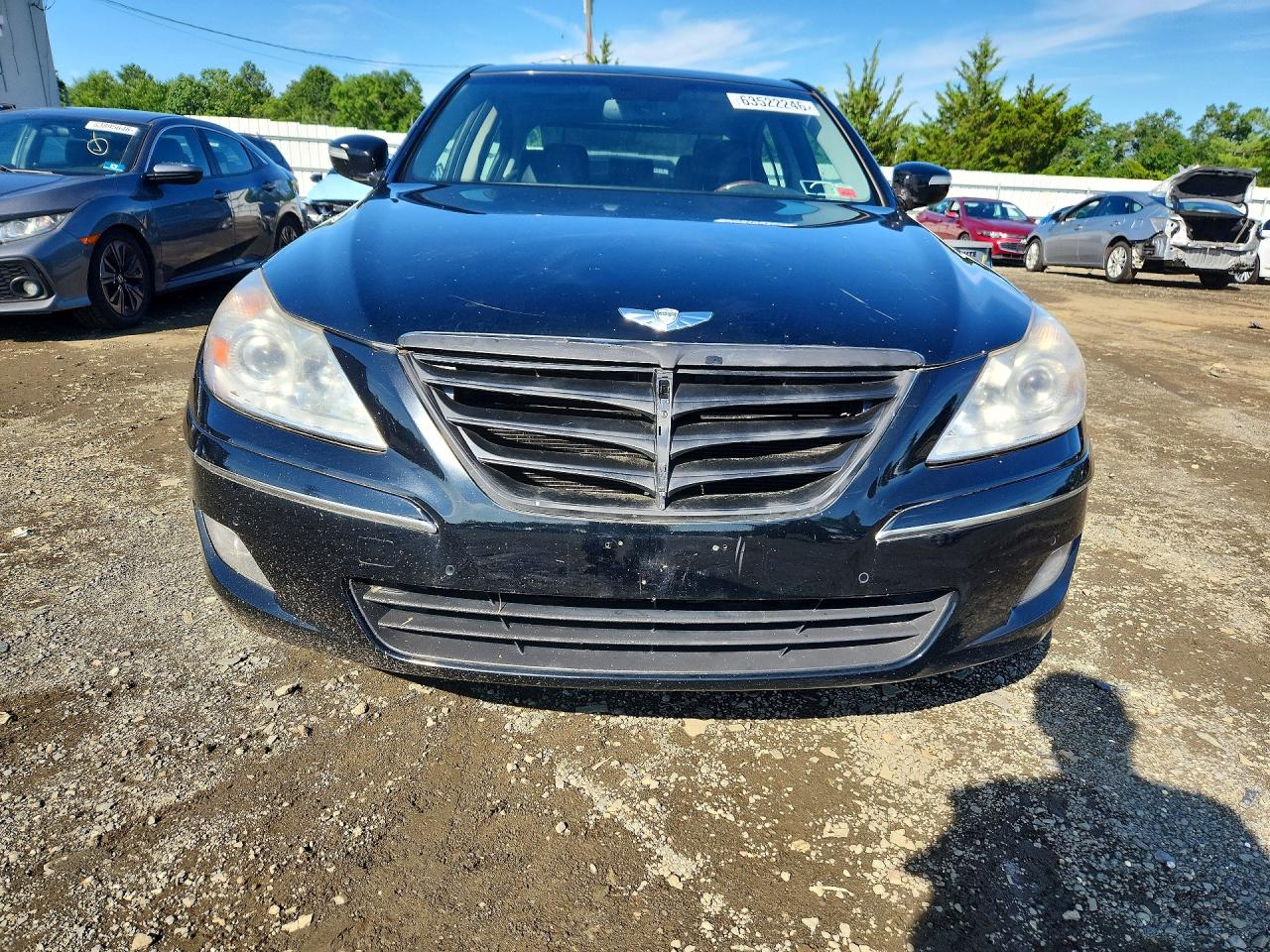 2009 Hyundai Genesis 4.6l Black vin: KMHGC46F99U068176