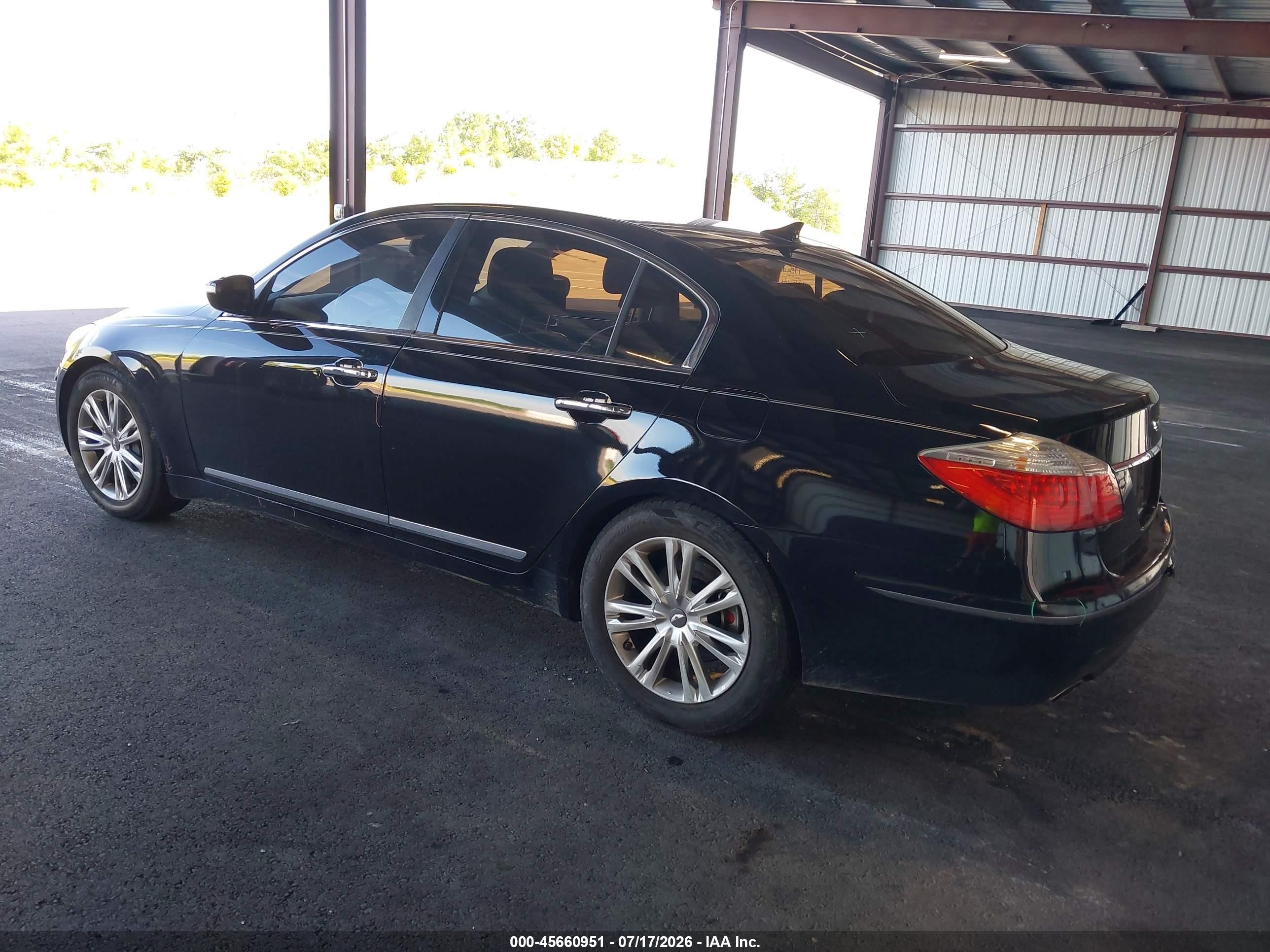 2009 Hyundai Genesis 4.6 Black vin: KMHGC46FX9U055131