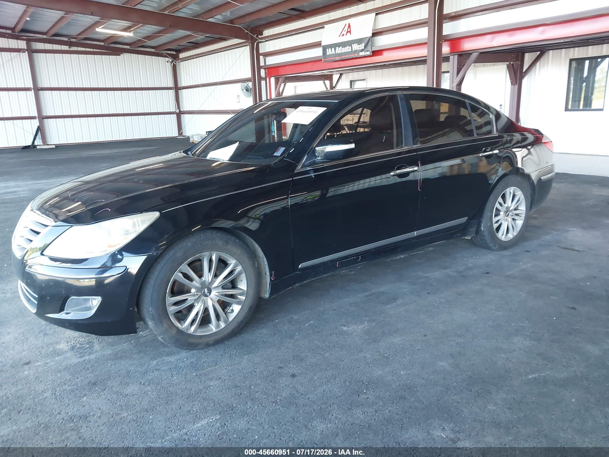 2009 Hyundai Genesis 4.6 Black vin: KMHGC46FX9U055131