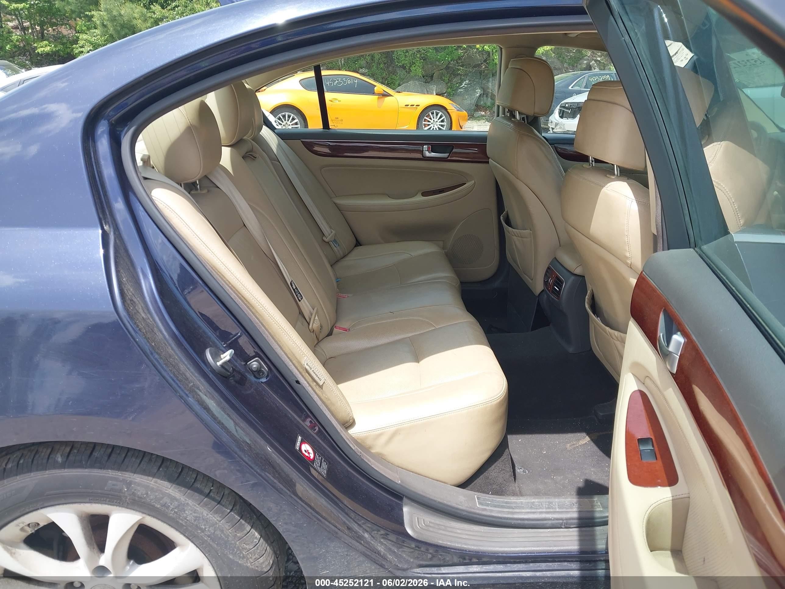 2012 Hyundai Genesis 3.8 Dark Blue vin: KMHGC4DD0CU162987