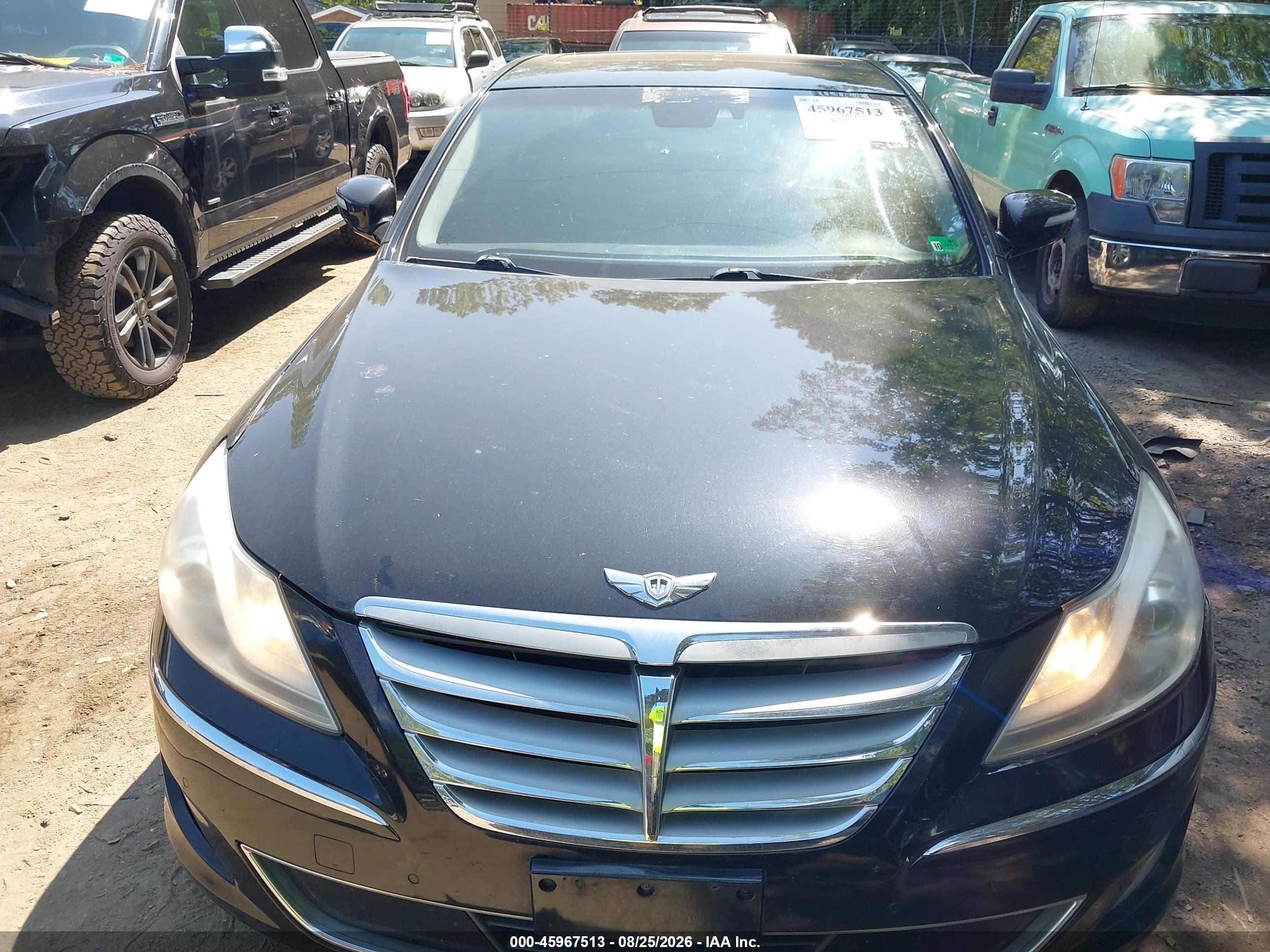 2012 Hyundai Genesis 3.8 Черный vin: KMHGC4DD0CU170684