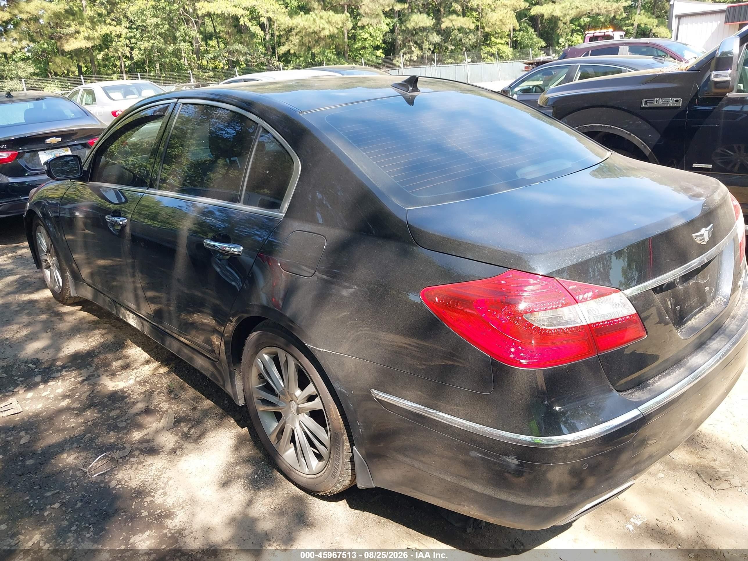 2012 Hyundai Genesis 3.8 Черный vin: KMHGC4DD0CU170684