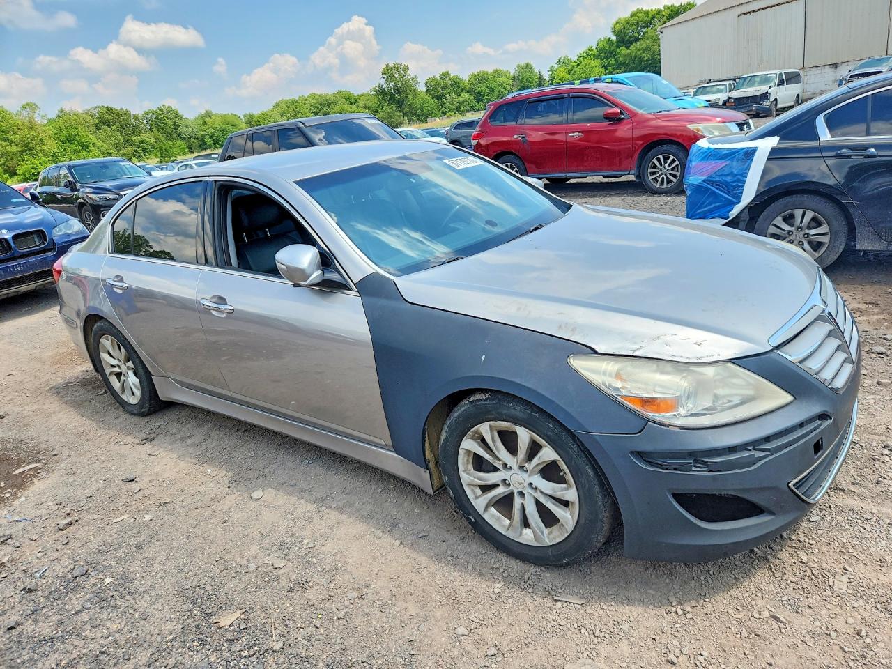 2012 Hyundai Genesis 3.8l Gray vin: KMHGC4DD0CU176534