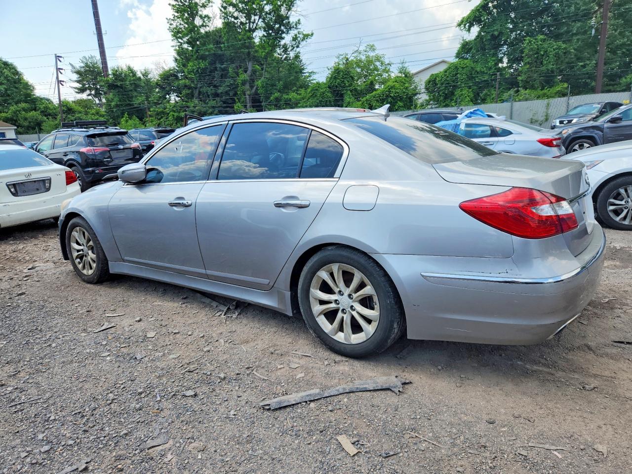 2012 Hyundai Genesis 3.8l Gray vin: KMHGC4DD0CU176534