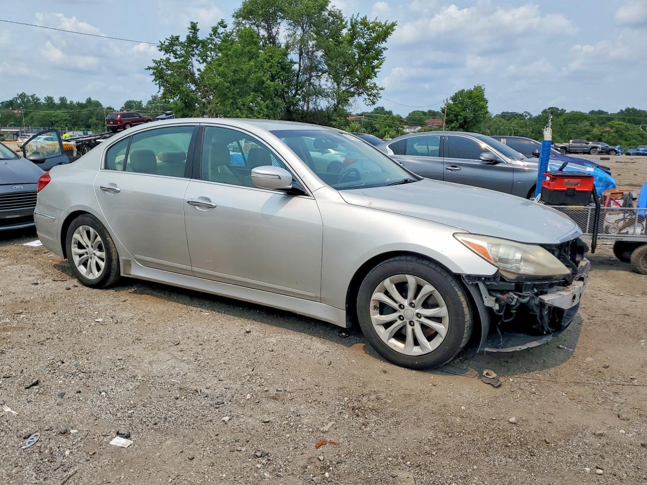2012 Hyundai Genesis 3.8l Gray vin: KMHGC4DD0CU177859