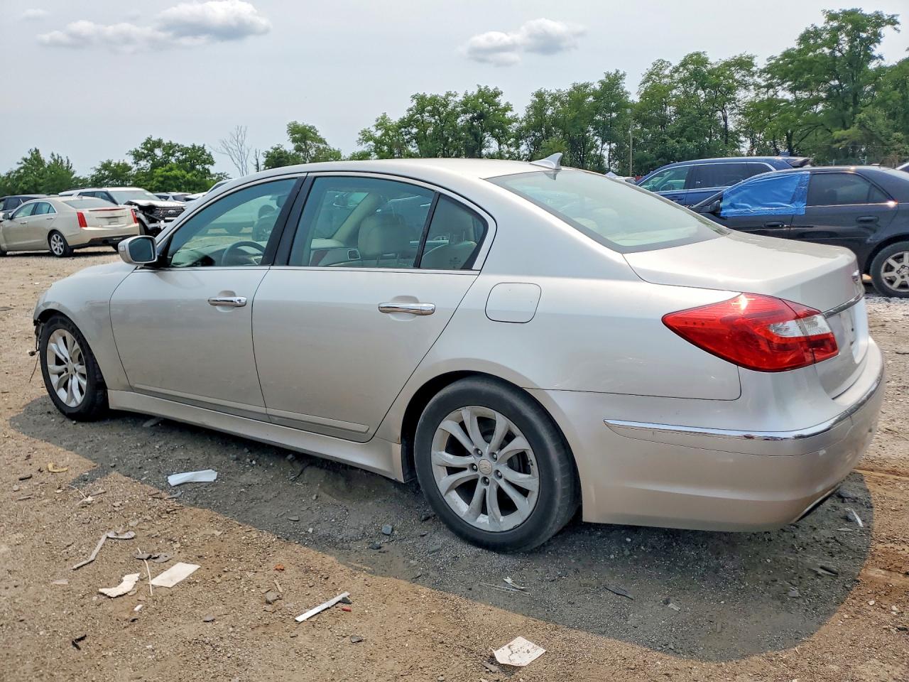 2012 Hyundai Genesis 3.8l Gray vin: KMHGC4DD0CU177859