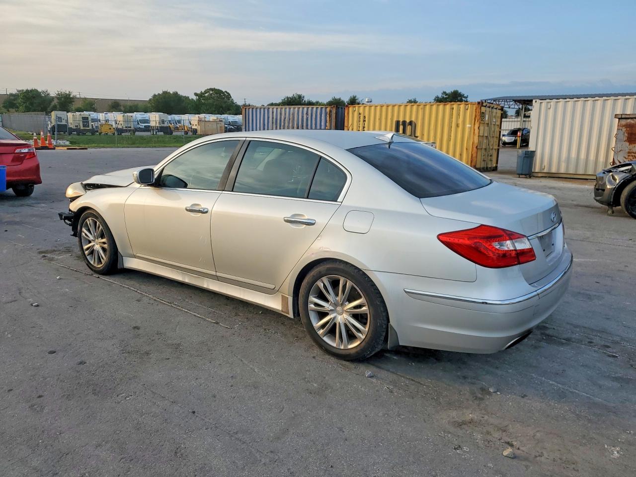 2012 Hyundai Genesis 3.8l Silver vin: KMHGC4DD0CU189946