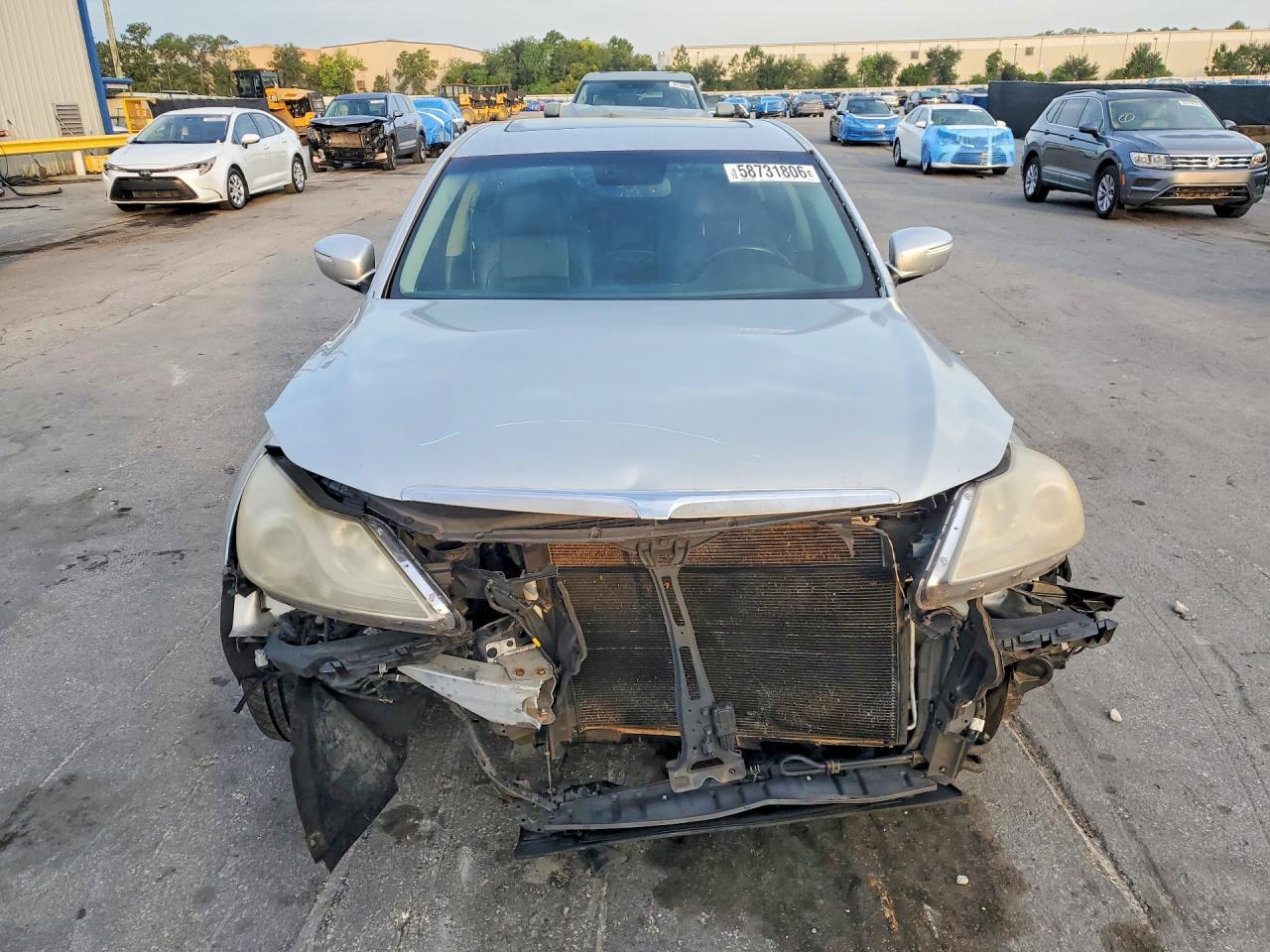 2012 Hyundai Genesis 3.8l Silver vin: KMHGC4DD0CU189946