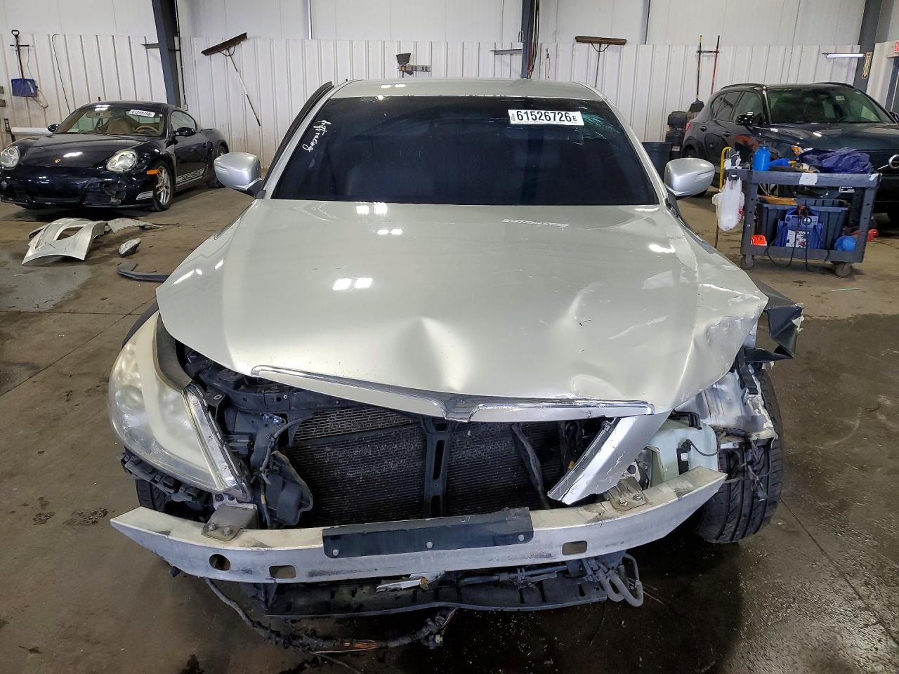 2012 Hyundai Genesis 3.8l Silver vin: KMHGC4DD0CU191261