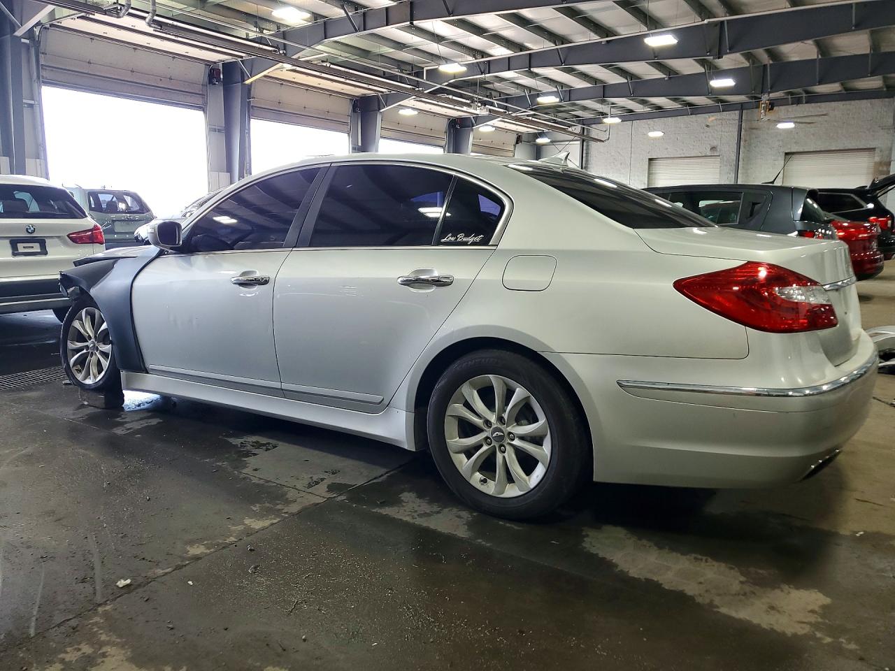 2012 Hyundai Genesis 3.8l Silver vin: KMHGC4DD0CU191261