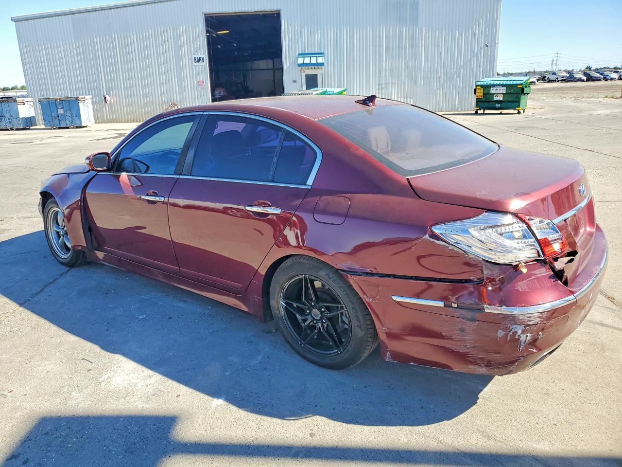 2012 Hyundai Genesis 3.8l Burgundy vin: KMHGC4DD0CU191888