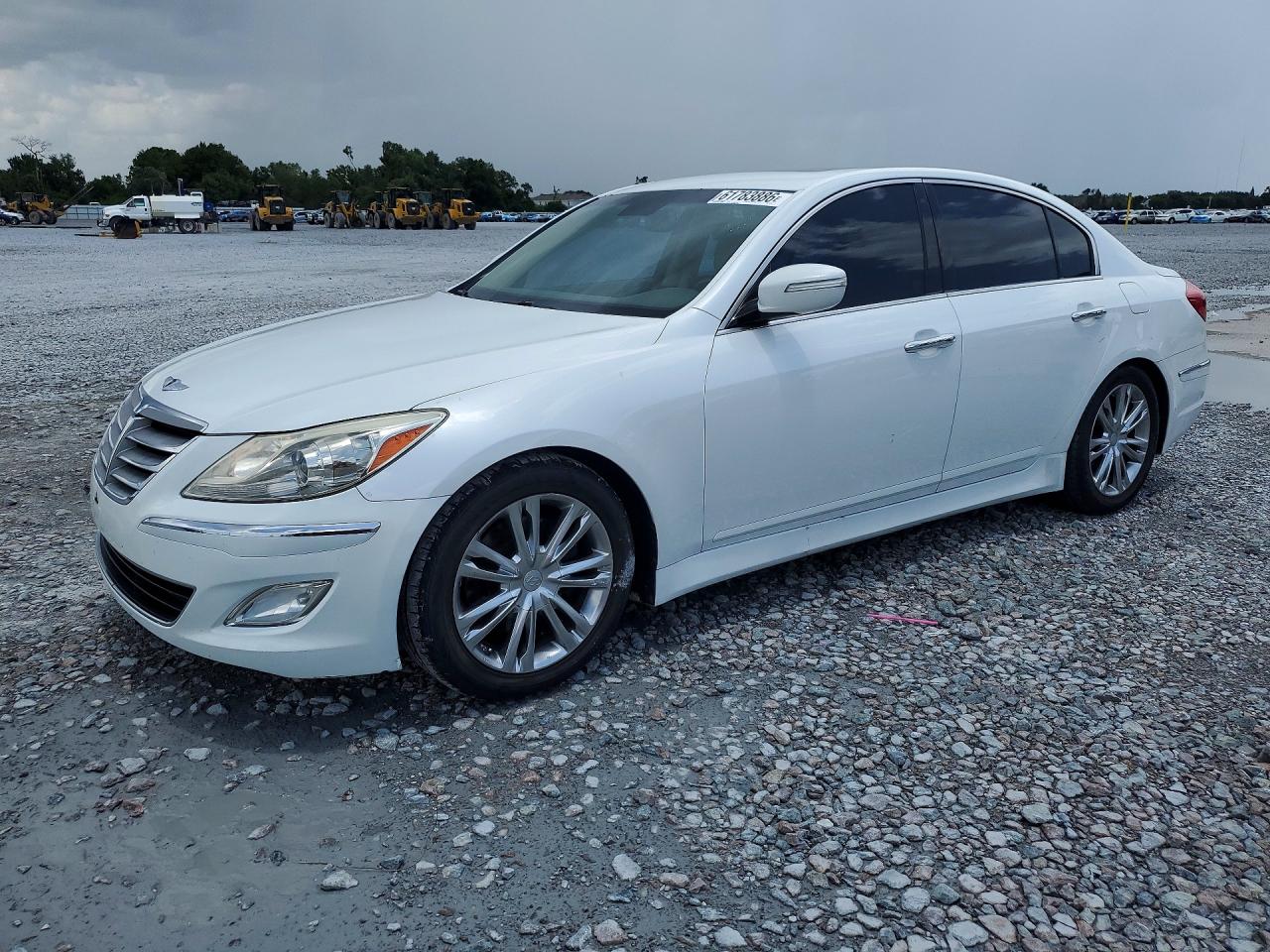 2012 Hyundai Genesis 3.8l White vin: KMHGC4DD0CU196721