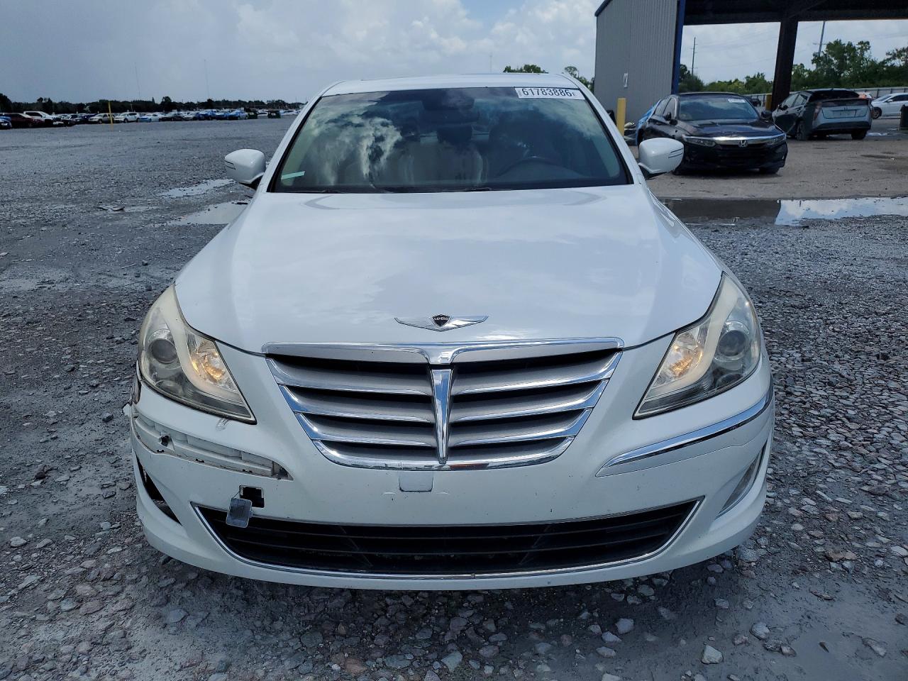 2012 Hyundai Genesis 3.8l White vin: KMHGC4DD0CU196721