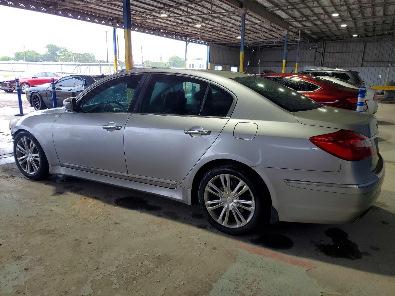 2012 Hyundai Genesis 3.8l Silver vin: KMHGC4DD0CU200864