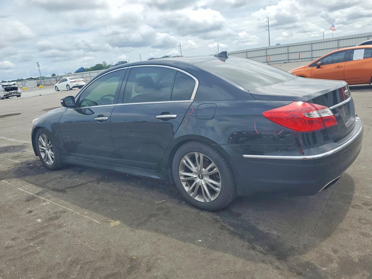 2012 Hyundai Genesis 3.8l Black vin: KMHGC4DD0CU211069