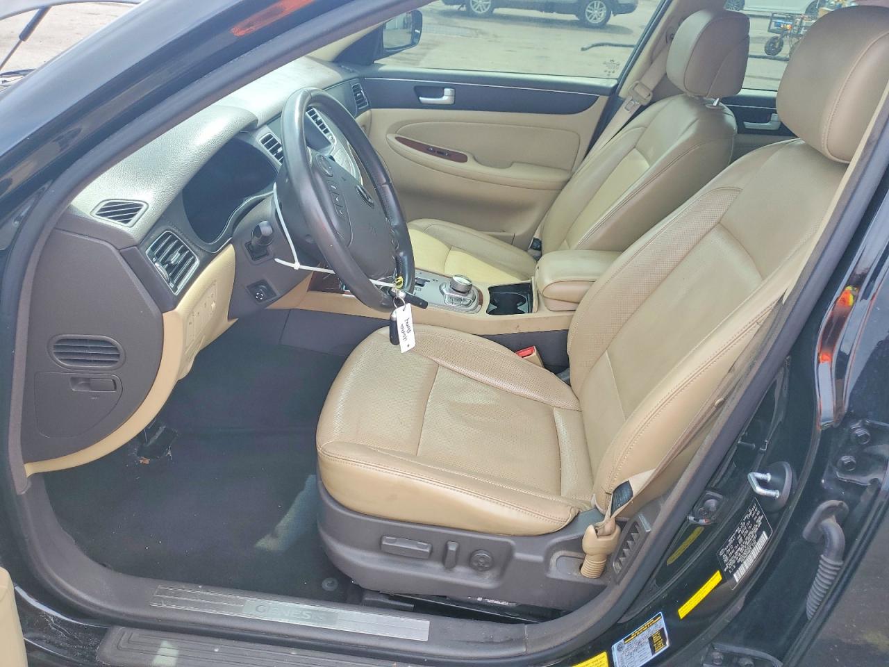 2012 Hyundai Genesis 3.8l Black vin: KMHGC4DD0CU211069