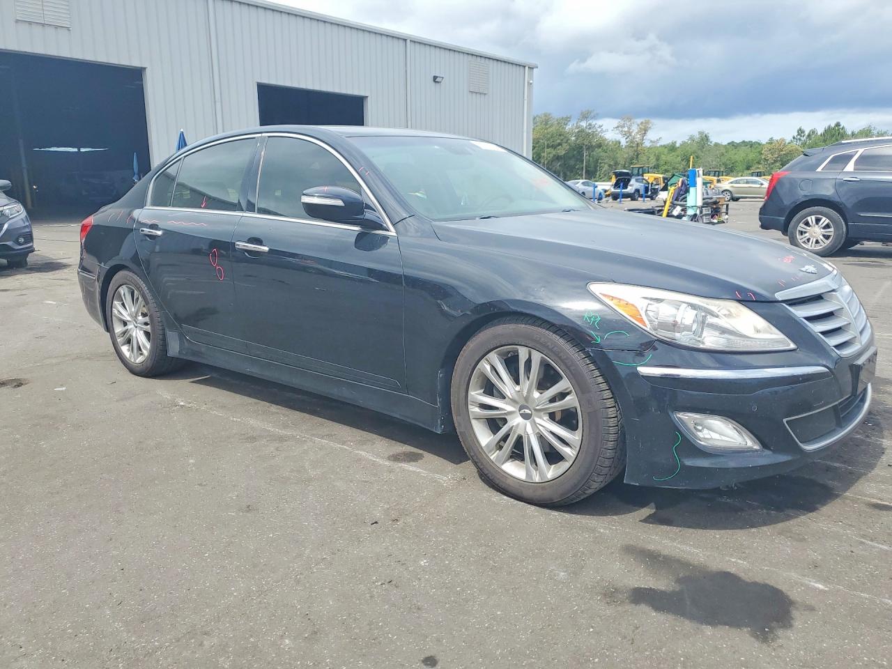 2012 Hyundai Genesis 3.8l Black vin: KMHGC4DD0CU211069