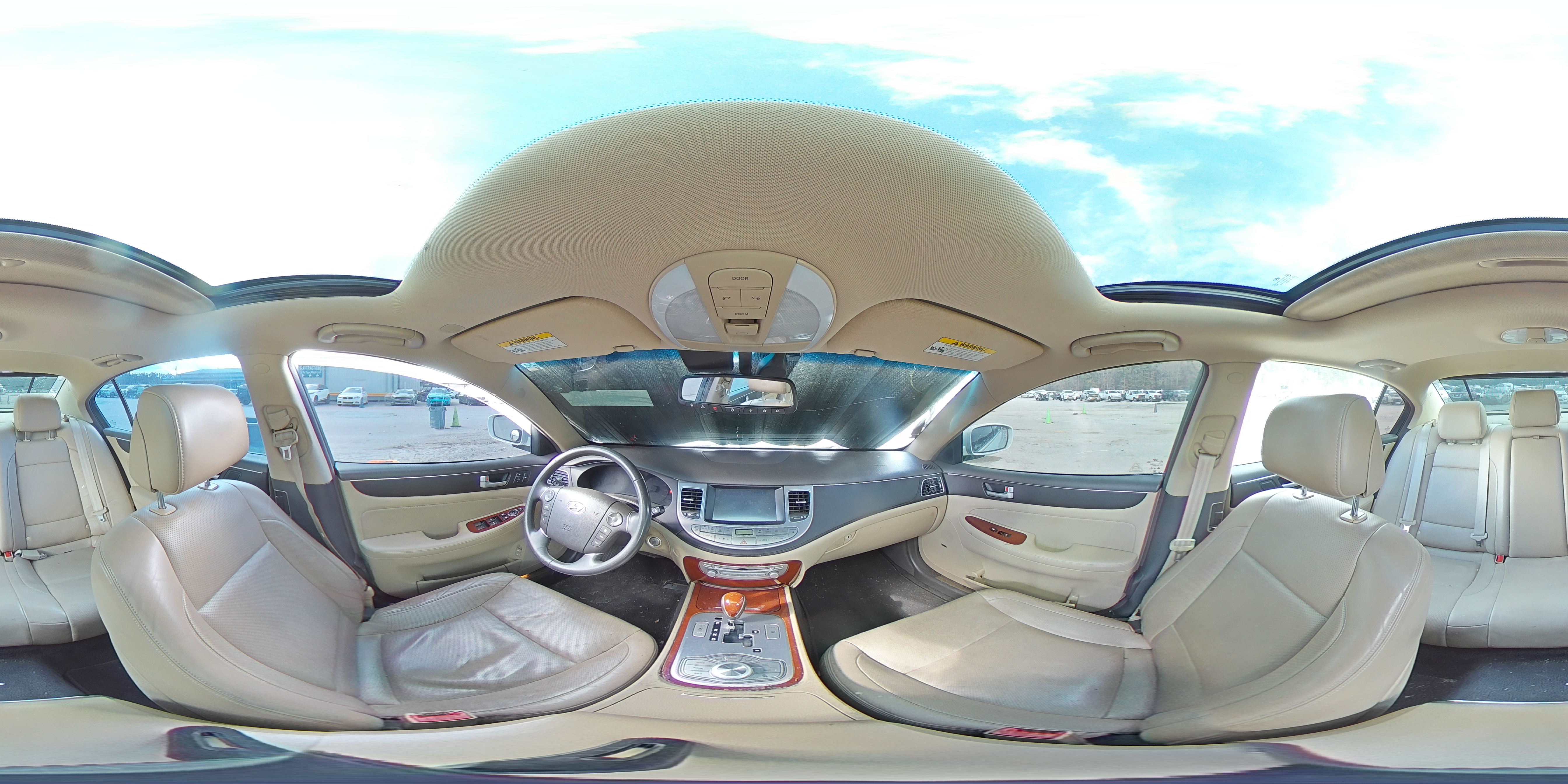 2013 Hyundai Genesis 3.8l White vin: KMHGC4DD0DU221196