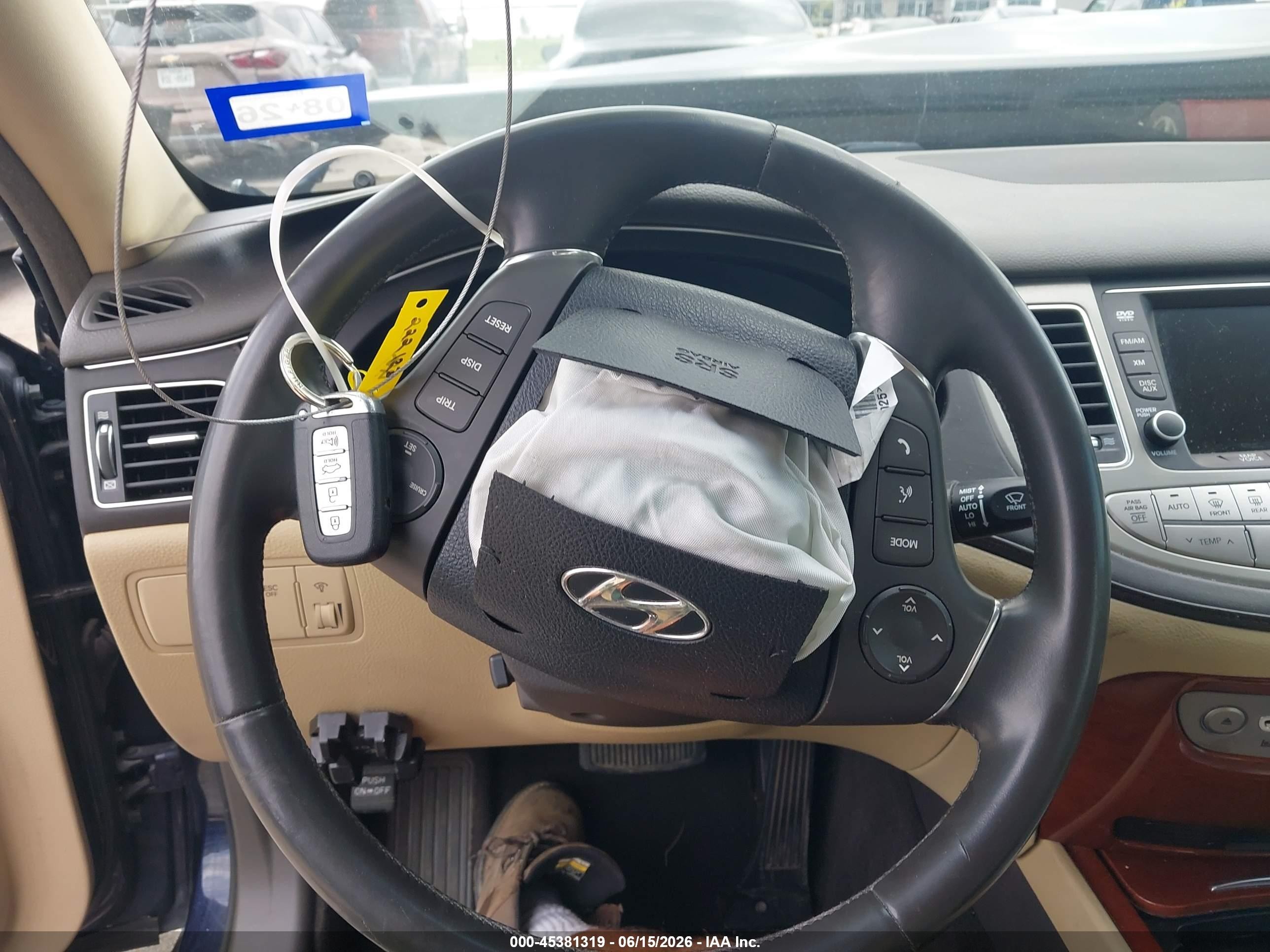 2013 Hyundai Genesis 3.8 Blue vin: KMHGC4DD0DU222123