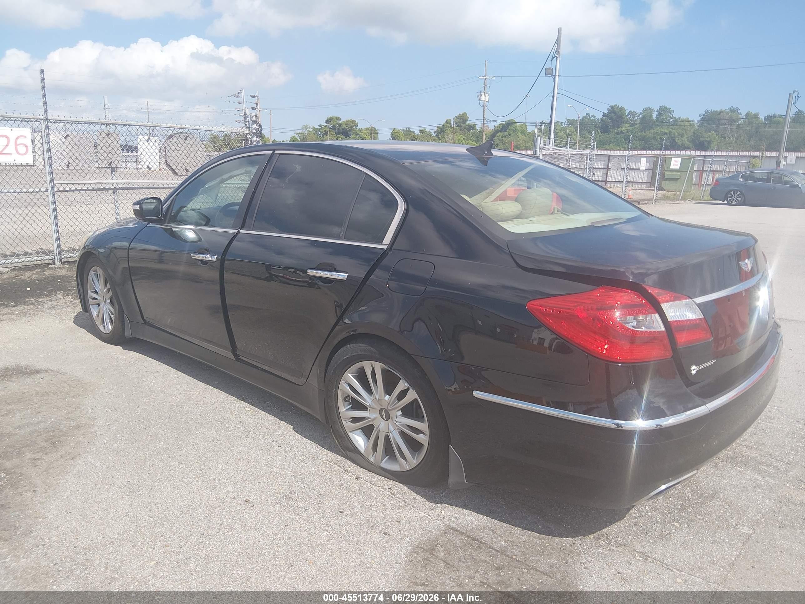 2014 Hyundai Genesis 3.8 Черный vin: KMHGC4DD0EU259626