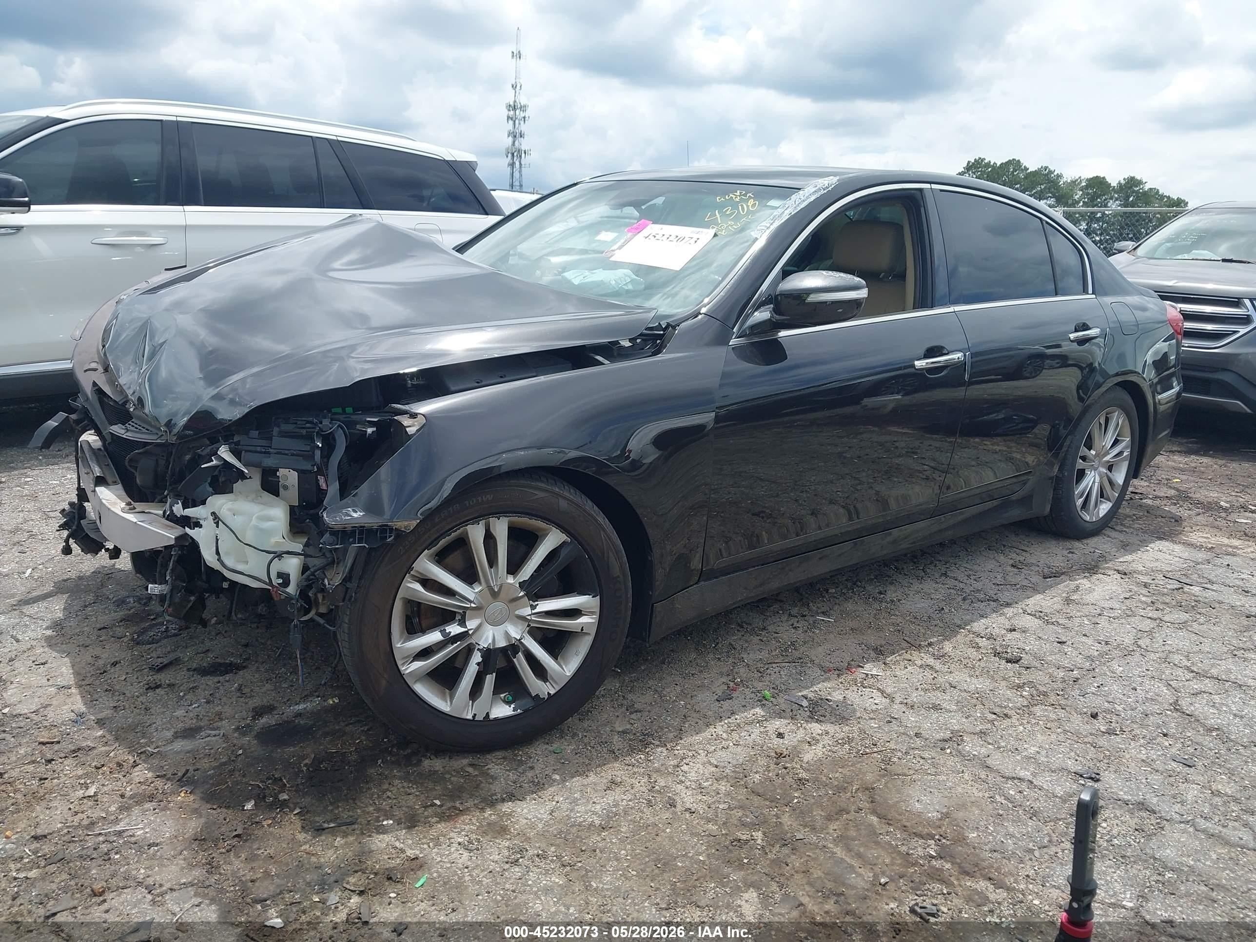 2014 Hyundai Genesis 3.8 Black vin: KMHGC4DD0EU264308