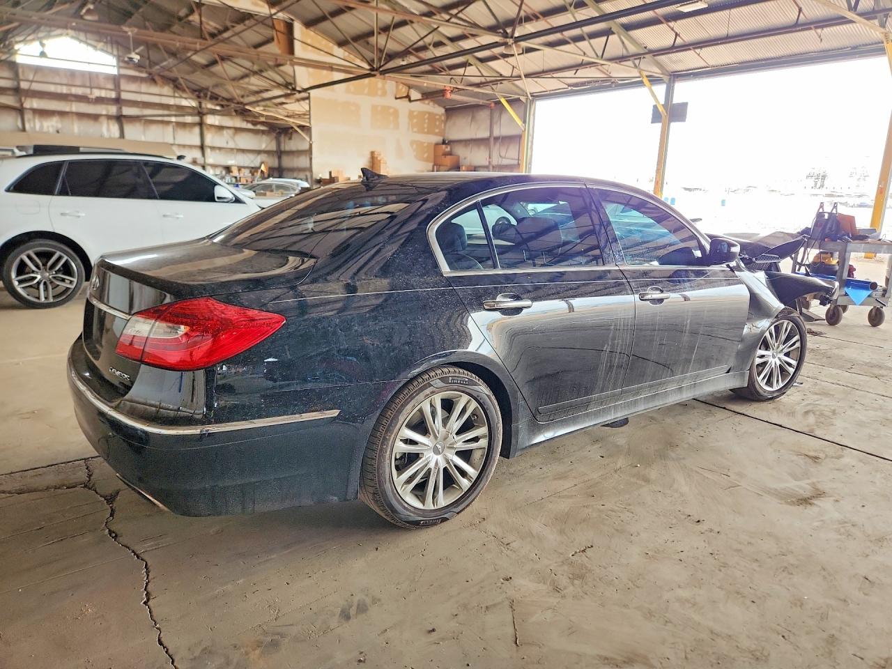 2012 Hyundai Genesis 3.8l Black vin: KMHGC4DD1CU154199