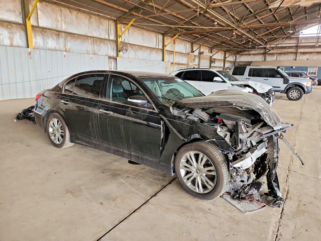 2012 Hyundai Genesis 3.8l Black vin: KMHGC4DD1CU154199