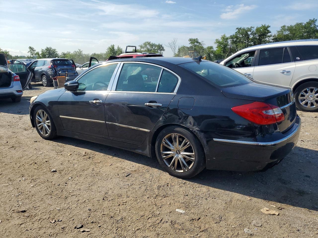 2012 Hyundai Genesis 3.8l Black vin: KMHGC4DD1CU167793