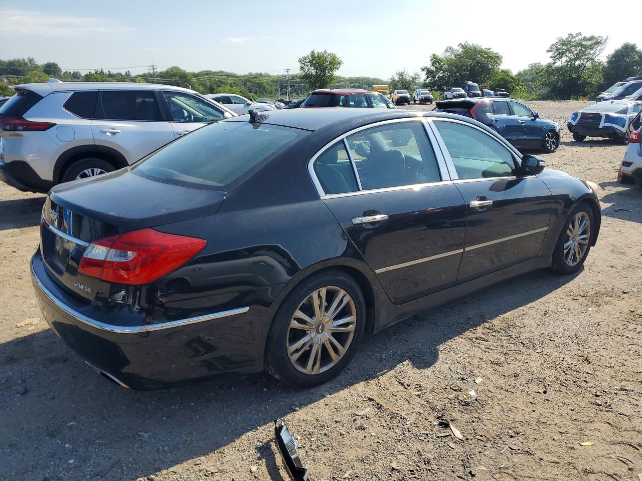 2012 Hyundai Genesis 3.8l Black vin: KMHGC4DD1CU167793