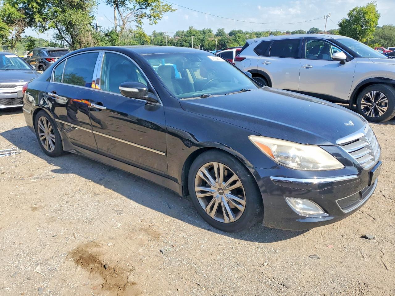 2012 Hyundai Genesis 3.8l Black vin: KMHGC4DD1CU167793