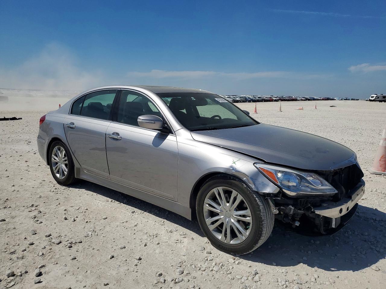 2012 Hyundai Genesis 3.8l V6 Silver vin: KMHGC4DD1CU200811