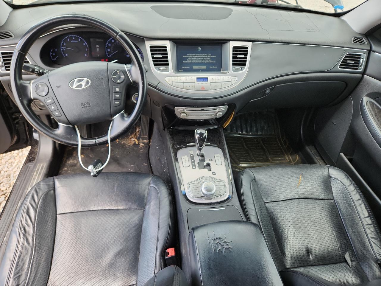 2013 Hyundai Genesis 3.8l Black vin: KMHGC4DD1DU223099