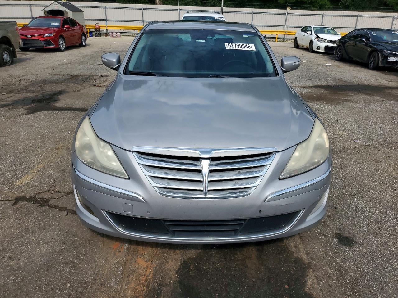 2013 Hyundai Genesis 3.8l Silver vin: KMHGC4DD1DU224740
