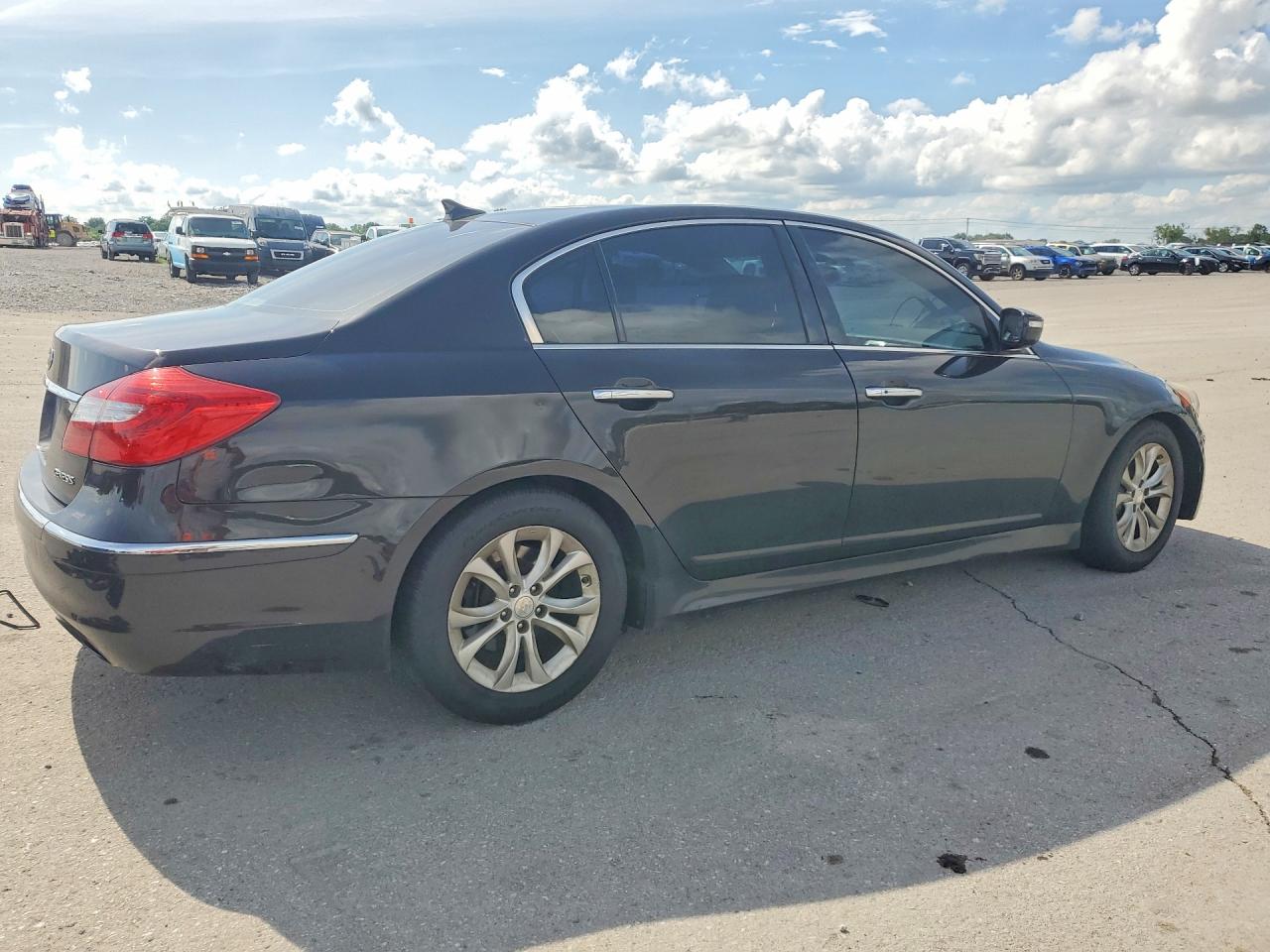 2013 Hyundai Genesis 3.8l Black vin: KMHGC4DD1DU243112