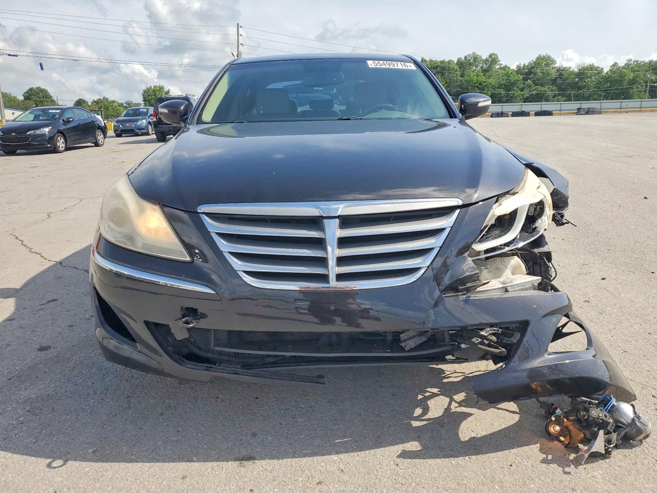 2013 Hyundai Genesis 3.8l Black vin: KMHGC4DD1DU243112