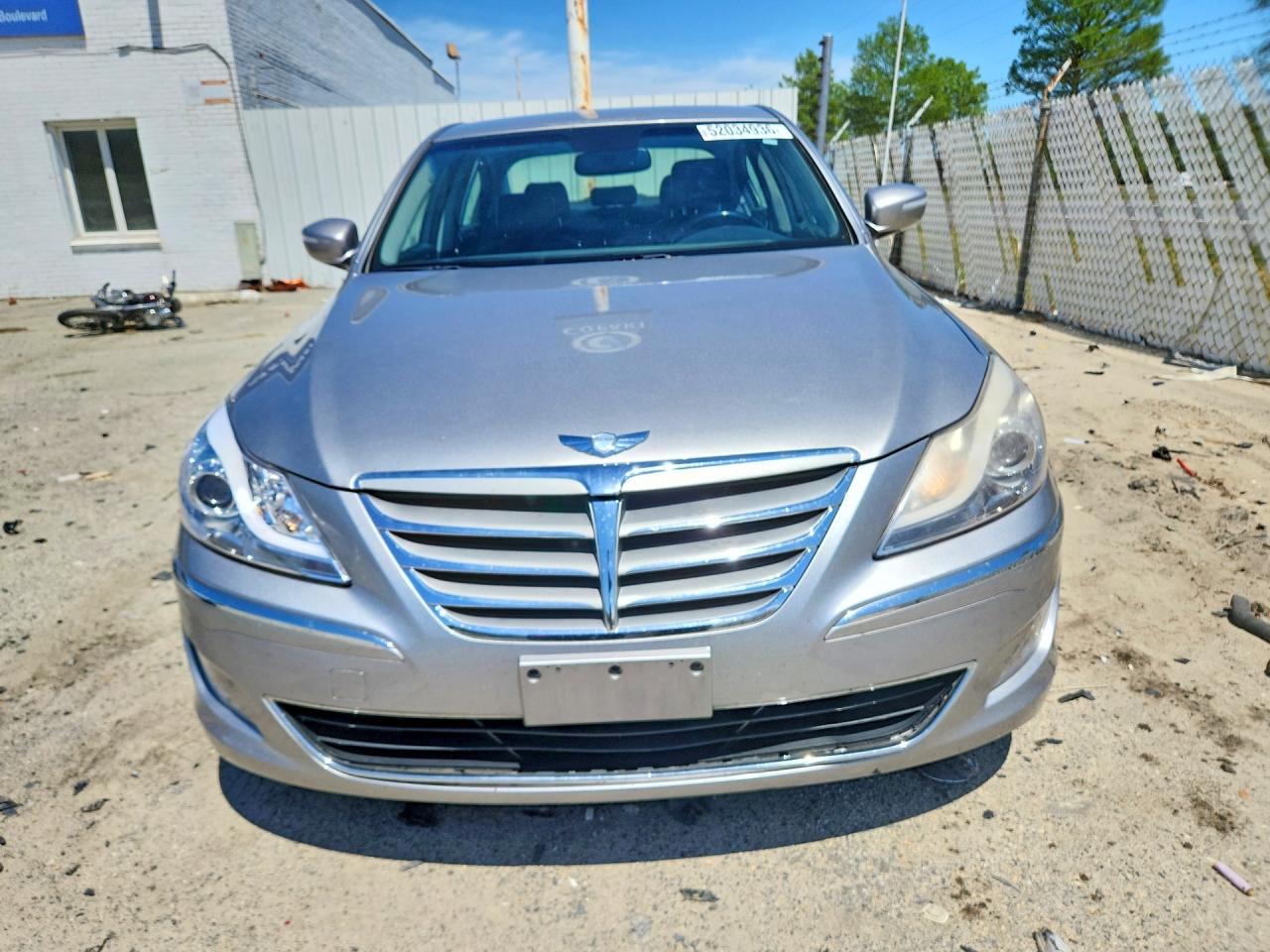 2012 Hyundai Genesis 3.8l Silver vin: KMHGC4DD2CU152249