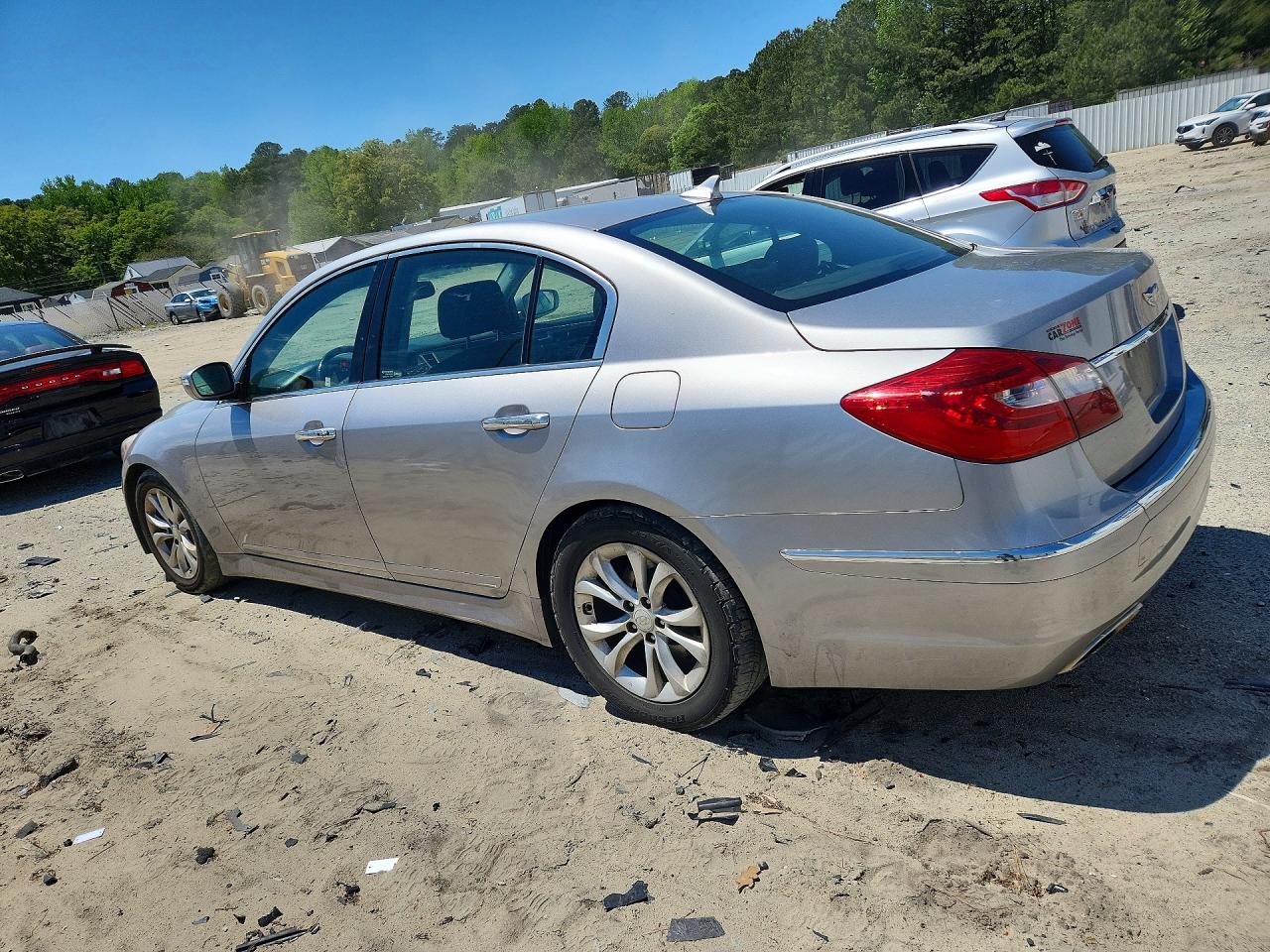 2012 Hyundai Genesis 3.8l Silver vin: KMHGC4DD2CU152249