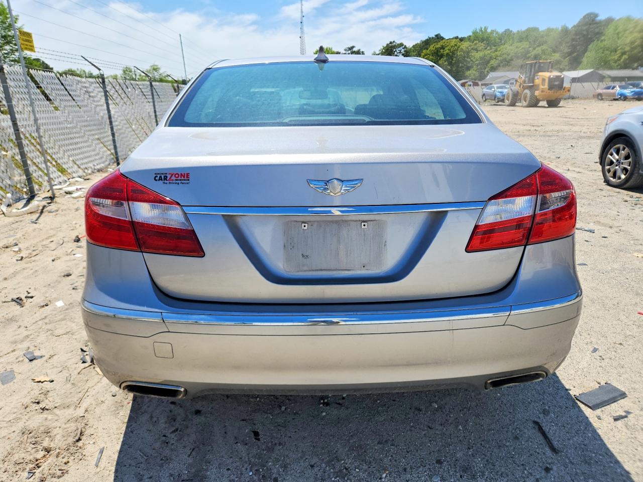 2012 Hyundai Genesis 3.8l Silver vin: KMHGC4DD2CU152249