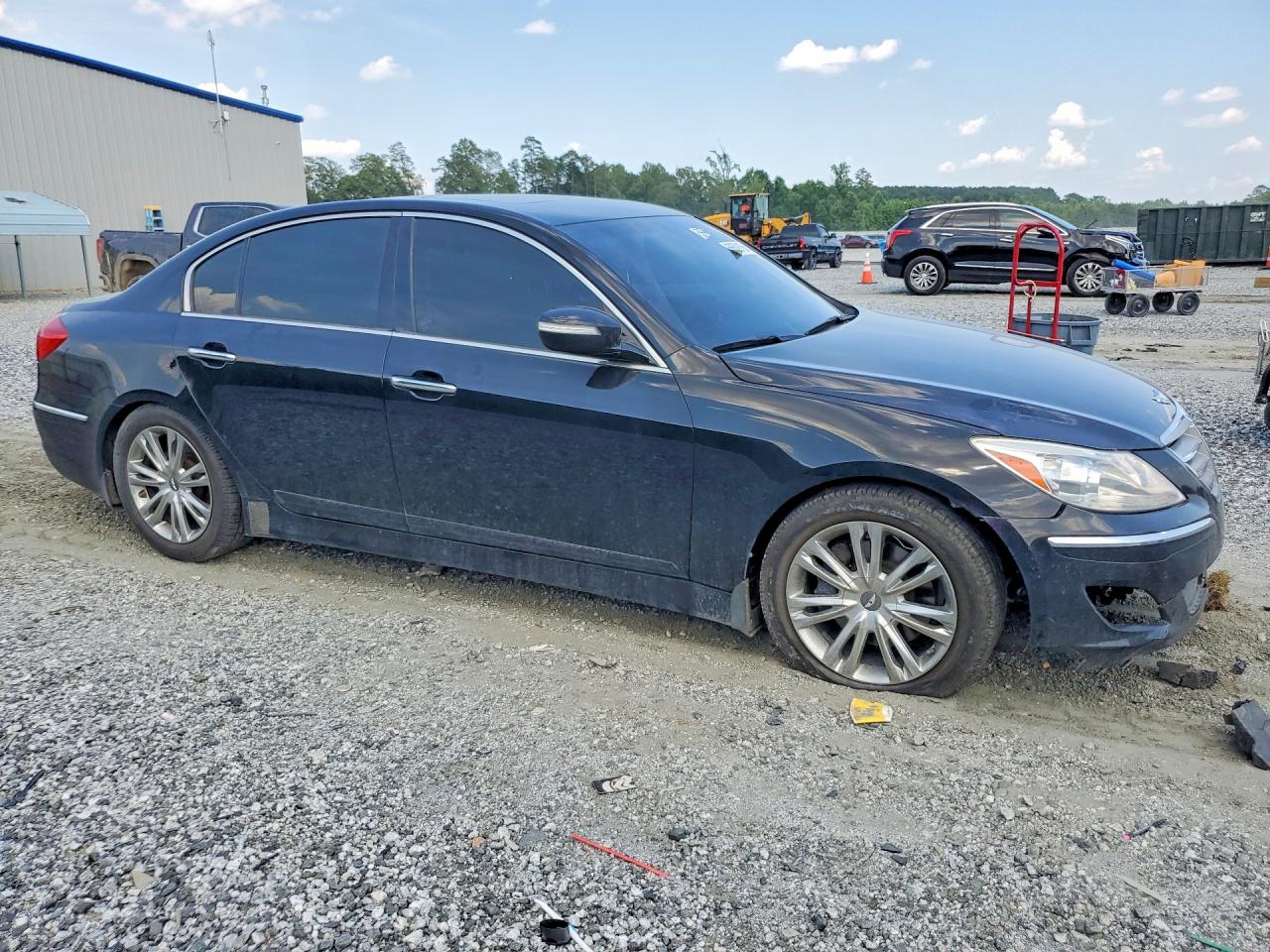 2012 Hyundai Genesis 3.8l Black vin: KMHGC4DD2CU184084